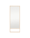 Espejo de madera maciza tono natural de 160x80cm