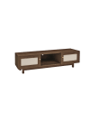 Mueble tv de madera nogal