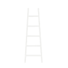 Escalera de madera maciza en tono blanco de 50x150cm