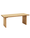Mesa de centro de madera maciza acabado envejecido de 120x45cm