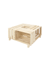 Mesa de centro de madera natural