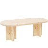 Table basse en bois de sapin naturelle 120x40cm
