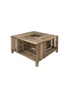 Mesa de centro de madera envejecida