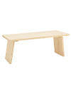 Table basse en bois de pin naturelle 120x45cm