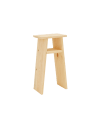 Table de chevet en bois de pin naturelle 20x60cm