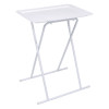 Table d'appoint pliable design blanc