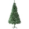 Árbol de Navidad artificial de color verde con soporte metálico PVC ve