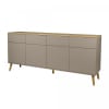 Buffet bas 192cm style scandinave taupe