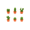 Magnets cactus plastique orange