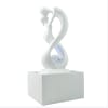 Fontaine moderne Figurine Amoureux Amovible résine Blanc - H31