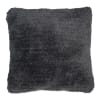 Coussin en laine capitonné massif cosy gris 50x50