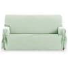 Funda cubre sofá 2 plazas lazos protector liso 120-180 cm verde