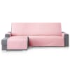 Protector cubre sofá chaiselongue izquierdo 290 rosa