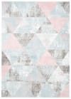 CARPETIA Tappeto Per Bambini Spazio – Stelle E Pianeti Grigio Pastello, 80x150 Cm, 100% Polipropilene, Oeko-Tex, Antiallergico E Adatto A Pavimento Riscaldato