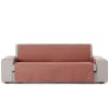 Funda cubre sofá protector liso 115 cm teja