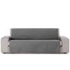 Funda cubre sofá protector liso 155 cm gris oscuro