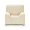 Funda de sillón elástica adaptable marfil 70 - 110 cm