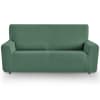 Funda de sofá elástica adaptable verde 130 - 180 cm