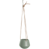 Cache-pot design suspendu small h. 66 cm vert kaki