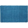 Tapis de bain en polycoton uni bleu 50x80cm