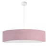 Lámpara de techo impreso efecto lino rosa