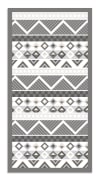Alfombra vinílica azteca gris 80 x 300 cm