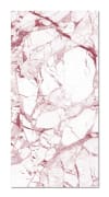 Tapis vinyle marbre blanc et rose 80x200cm