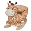 Cavallo a dondolo giraffa per i bambini in legno marrone