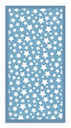 Alfombra vinílica estrellas azul 80 x 150 cm