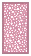 Alfombra vinílica estrellas rosa 80 x 150 cm