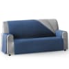 Protector cubre sofá acolchado 115 cm  azul gris