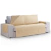 Protector cubre sofá acolchado 190 cm  beige  lino
