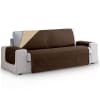 Protector cubre sofá acolchado 115 cm  marrón beige