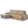Protector cubre sofá chaiselongue  izquierda 240 cm beige