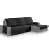 Protector cubre sofá chaiselongue derecha 240 cm negro