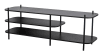 Mueble de tv en acero y madera negro