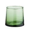 Bicchiere d'acqua in vetro verde