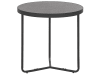 Tavolino da caffè grigio e nero ⌀ 50 cm