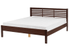 Letto matrimoniale moderno in legno marrone 160x200cm