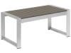 Table de jardin en aluminium gris foncé 90 x 50 cm