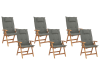Chaise de jardin en bois solide gris