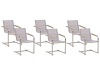 Lot de 6 chaises de jardin beiges