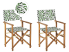 Chaise de jardin en bois solide blanc