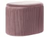 Pouf in velluto rosa con contenitore