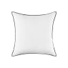 Housse de coussin en lin blanc 50x50 cm