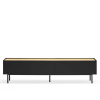 Meuble TV contemporain 180cm en bois noir