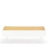 Table basse en bois 110x60cm blanc