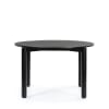 Table à manger ronde en bois D120cm noir