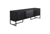 TV-Möbel aus Holz und schwarzem Stahl B 180