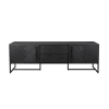 TV-Möbel aus Holz und schwarzem Stahl B 180